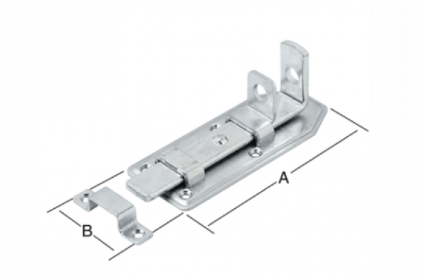 Fensterriegel 80x30 mm gerade Nr. 000102080Z